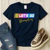 FJB Let's Go Brandon Anti Biden Chant Racing Logo Women's T-Shirt thumb 3