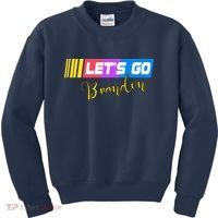 FJB Let's Go Brandon Anti Biden Chant Racing Logo Kids Sweatshirt thumb 0