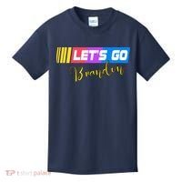 FJB Let's Go Brandon Anti Biden Chant Racing Logo Kids T-Shirt thumb 0