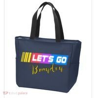 FJB Let's Go Brandon Anti Biden Chant Racing Logo Tote Bag thumb 3