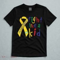 Fight Like Gold Ribbon Childhood Cancer Awareness T-Shirt thumb 5