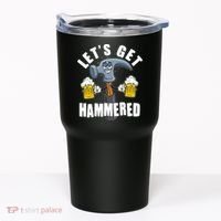 Funny Lets Get Hammered Drunk Hammer Beer Lover Tumbler thumb 0