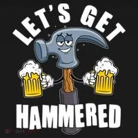 Funny Lets Get Hammered Drunk Hammer Beer Lover Toddler Hoodie thumb 2