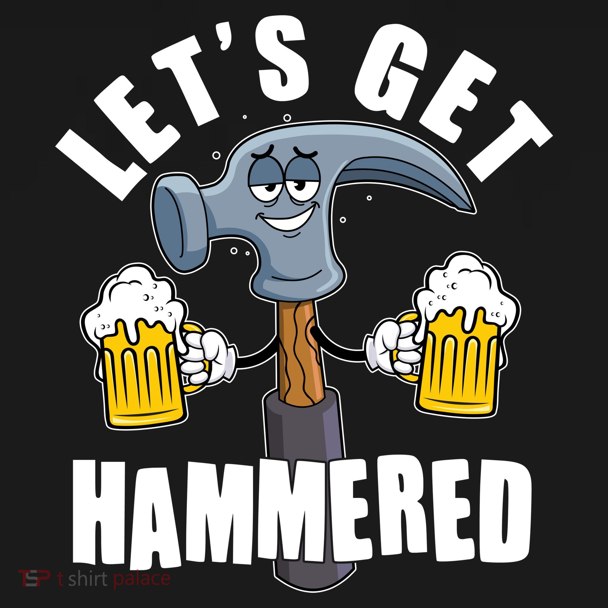 Funny Lets Get Hammered Drunk Hammer Beer Lover Tote Bag