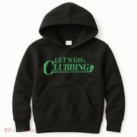 Funny Let's Go Clubbing Golfing Fan Kids Hoodie thumb 0