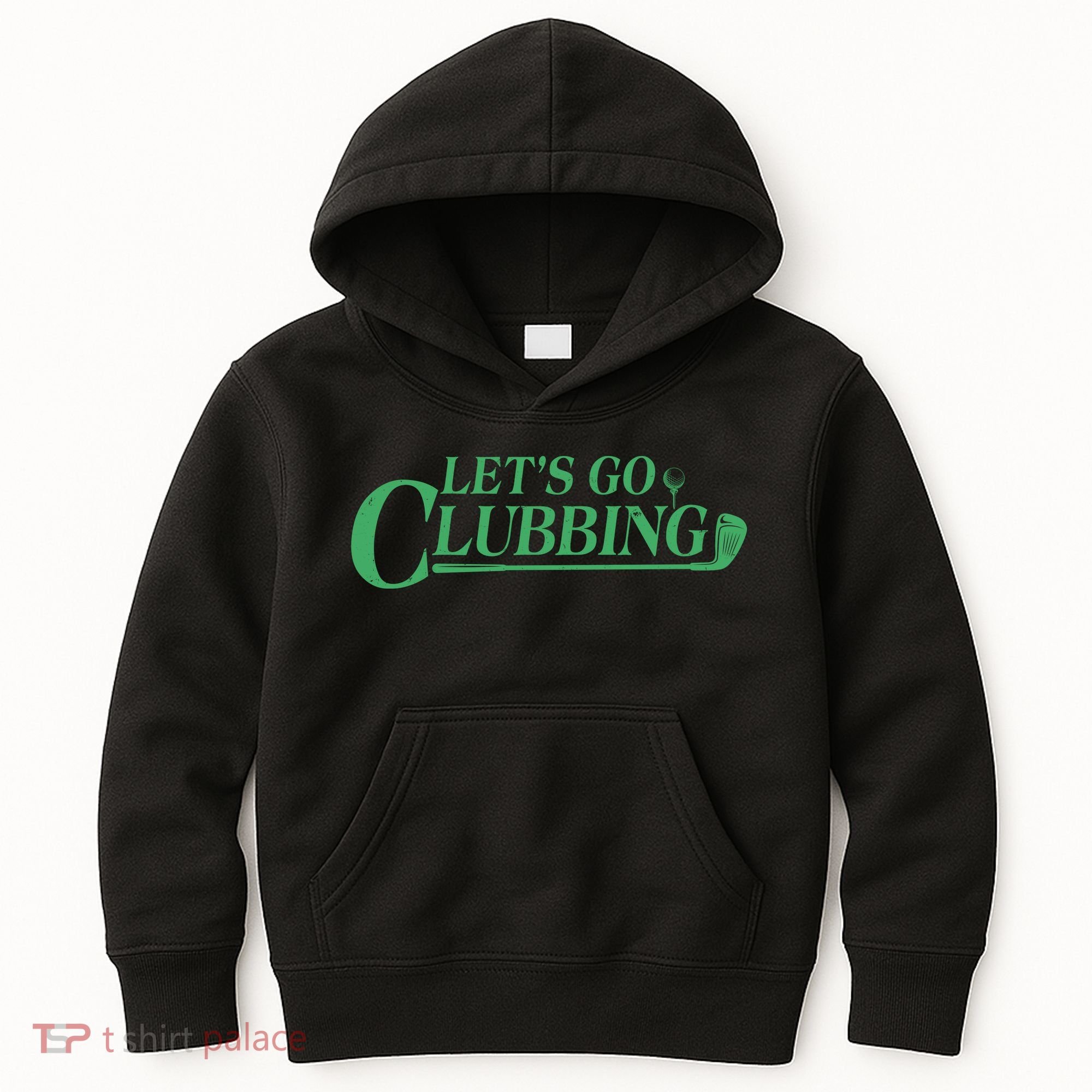 Funny Let's Go Clubbing Golfing Fan Kids Hoodie