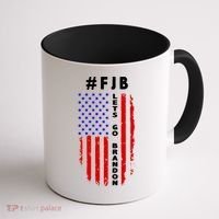 FJB Let's Go Brandon American Flag Coffee Mug thumb 1