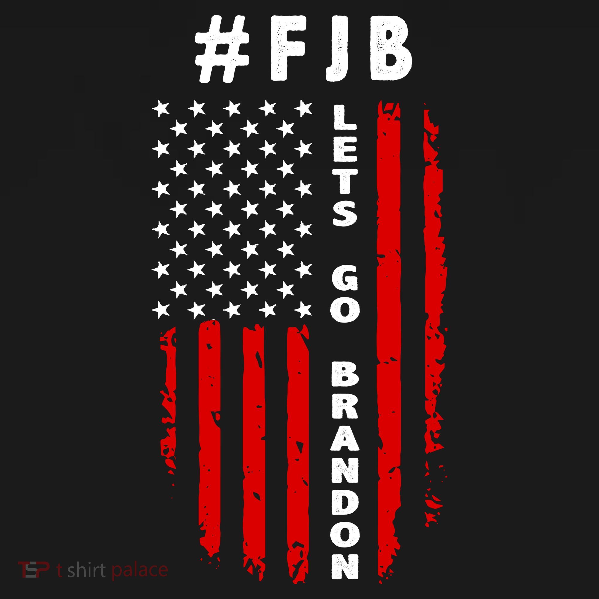 FJB Let's Go Brandon American Flag Ornament