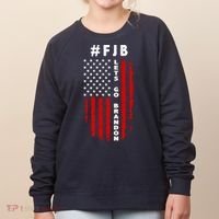 FJB Let's Go Brandon American Flag Women's Sweatshirt thumb 0