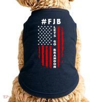 FJB Let's Go Brandon American Flag Doggie Tank thumb 0