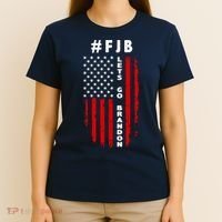 FJB Let's Go Brandon American Flag T-Shirt thumb 4
