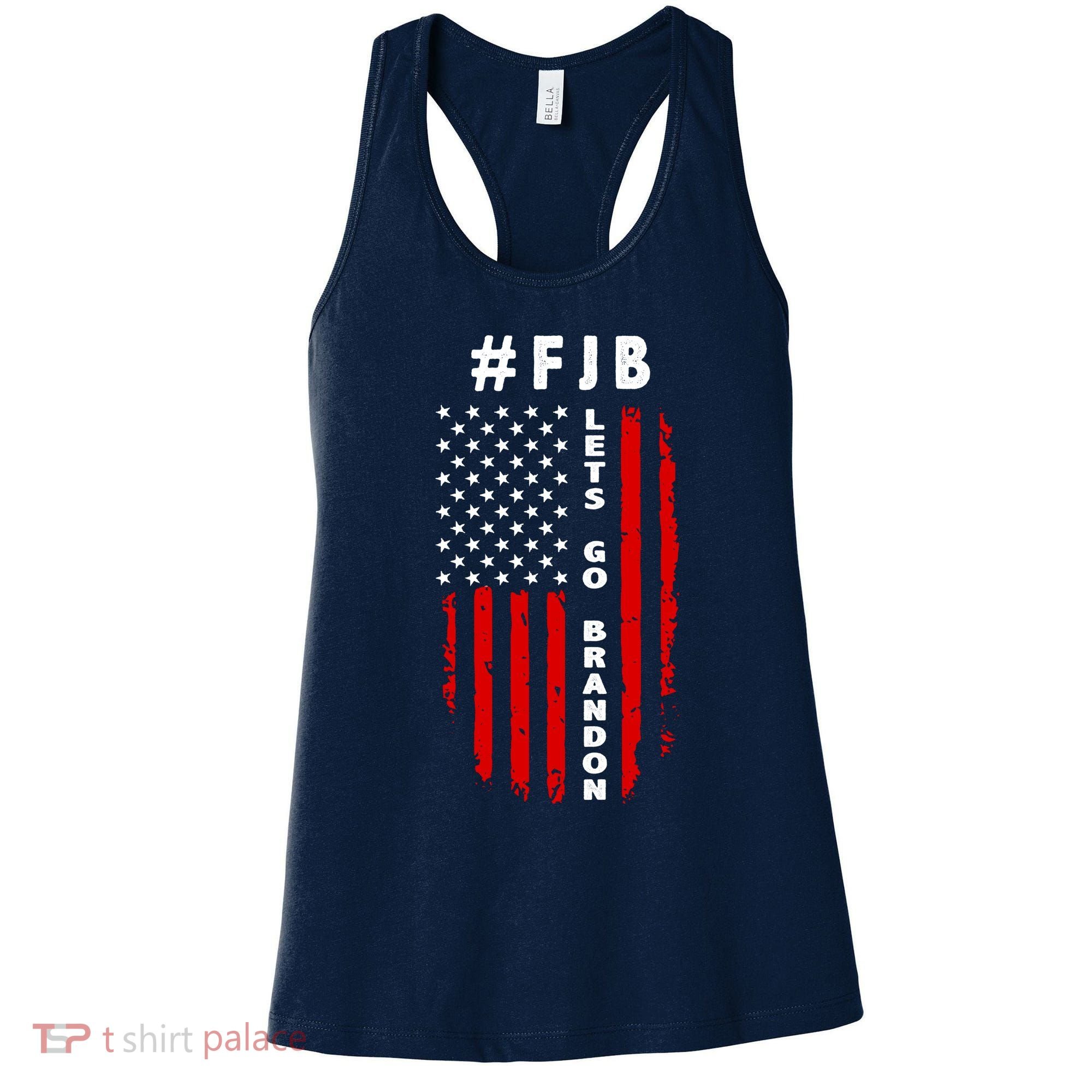 FJB Let's Go Brandon American Flag Women's Tank Top