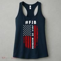 FJB Let's Go Brandon American Flag Women's Tank Top thumb 3