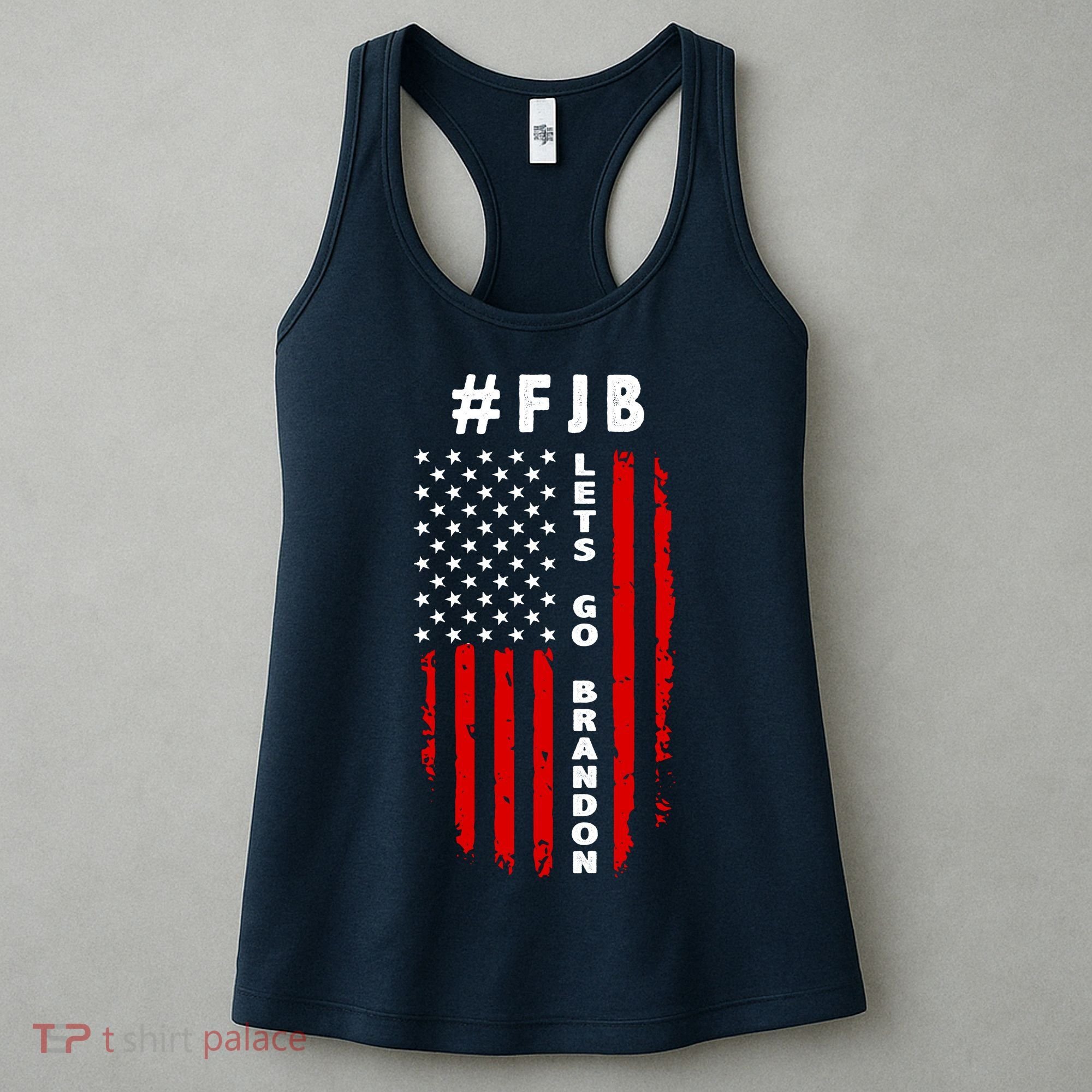 FJB Let's Go Brandon American Flag Women's Tank Top