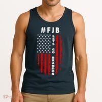 FJB Let's Go Brandon American Flag Tank Top thumb 3