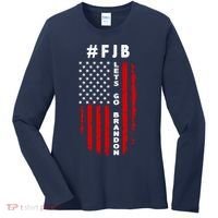 FJB Let's Go Brandon American Flag Women's Long Sleeve Shirt thumb 0