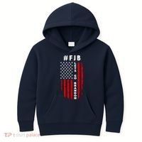 FJB Let's Go Brandon American Flag Kids Hoodie thumb 0