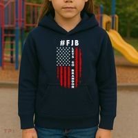 FJB Let's Go Brandon American Flag Kids Hoodie thumb 3