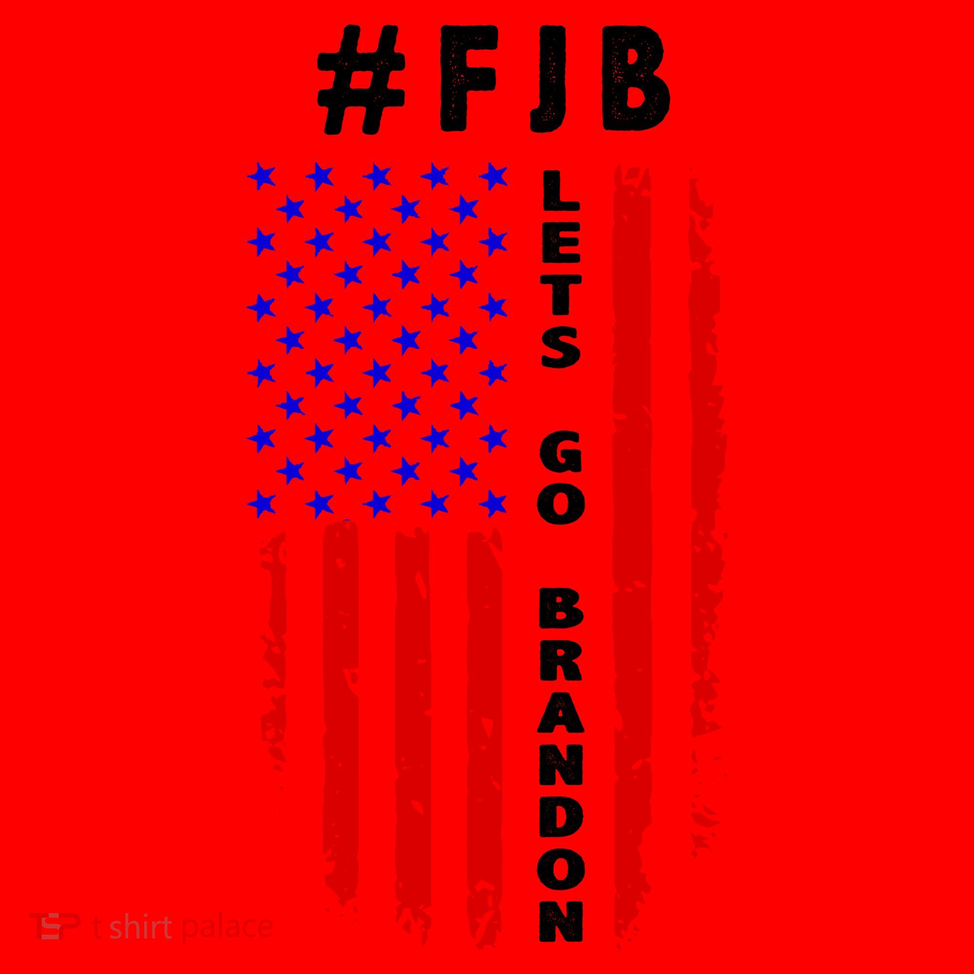 FJB Let's Go Brandon American Flag Santa Hat