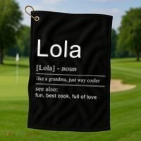 Filipino Lola Grandma Philippines Cool Gift Funny Gift Golf Towel thumb 1