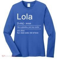 Filipino Lola Grandma Philippines Cool Gift Funny Gift Women's Long Sleeve Shirt thumb 0