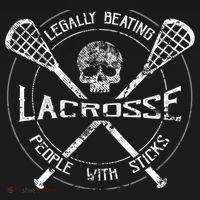 Funny Lacrosse Gift Legally Beating People With Sticks Apron thumb 3