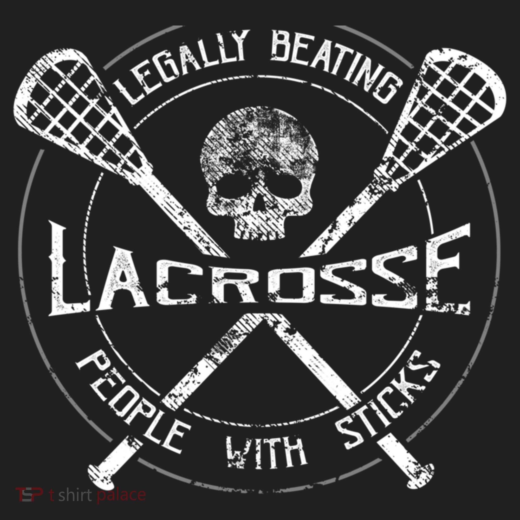 Funny Lacrosse Gift Legally Beating People With Sticks Beanie