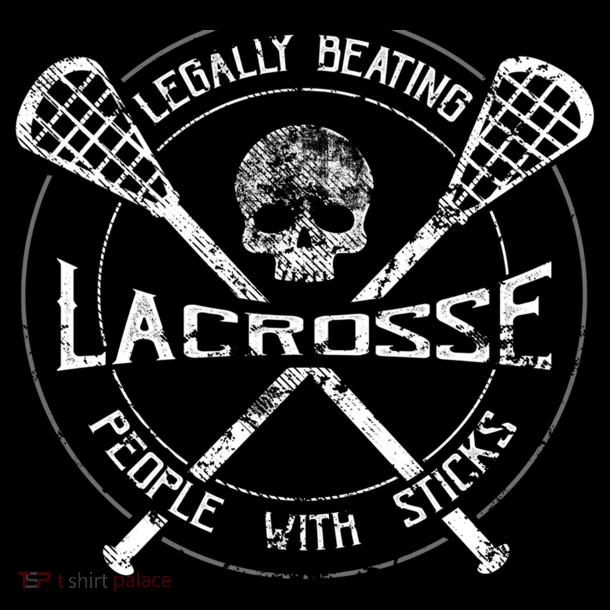 Funny Lacrosse Gift Legally Beating People With Sticks Women's Hoodie