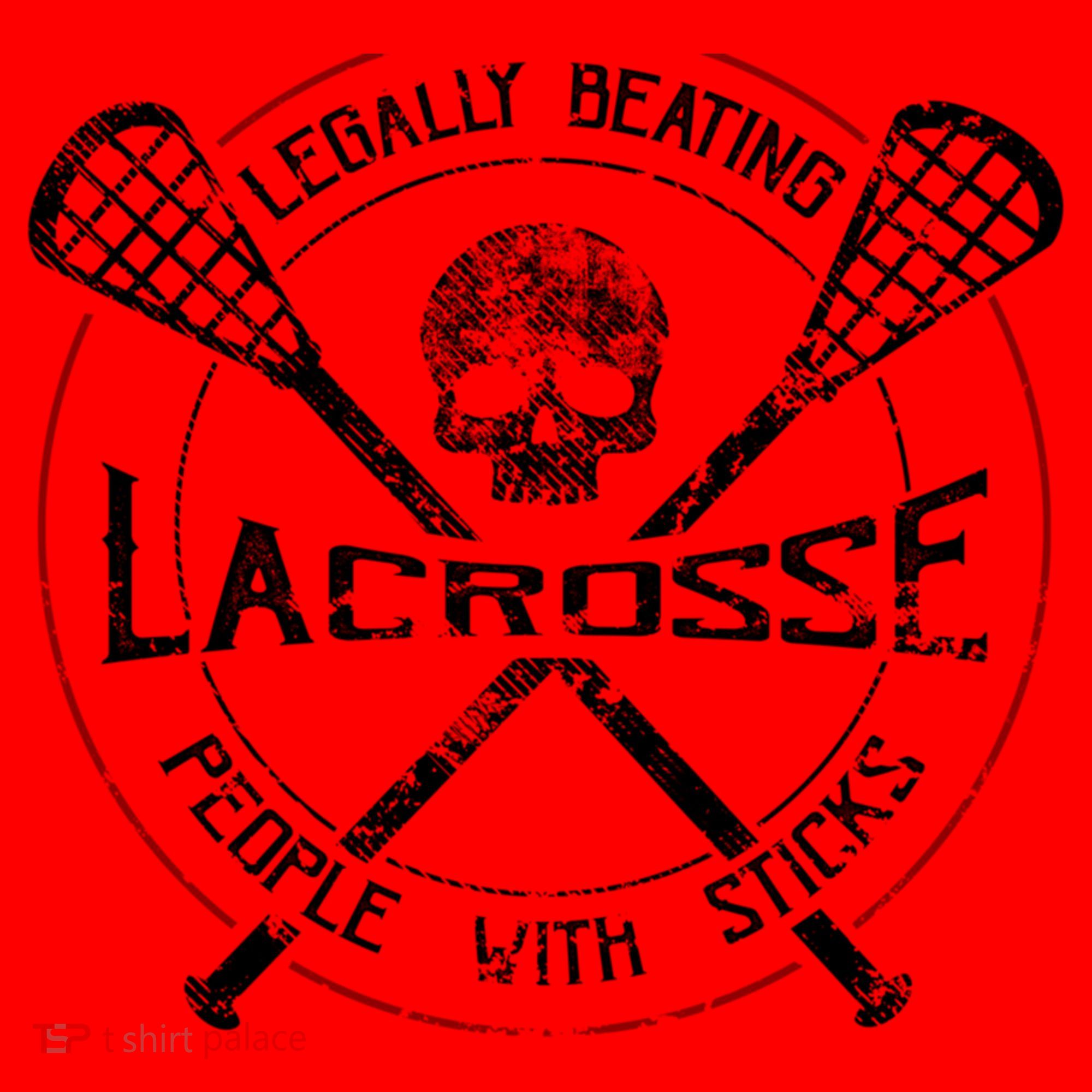 Funny Lacrosse Gift Legally Beating People With Sticks Santa Hat