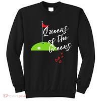 Funny Ladies Golf Greens Women Queens Love Golfing Leagues Sweatshirt thumb 0