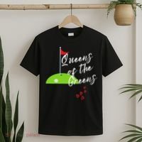Funny Ladies Golf Greens Women Queens Love Golfing Leagues T-Shirt thumb 2