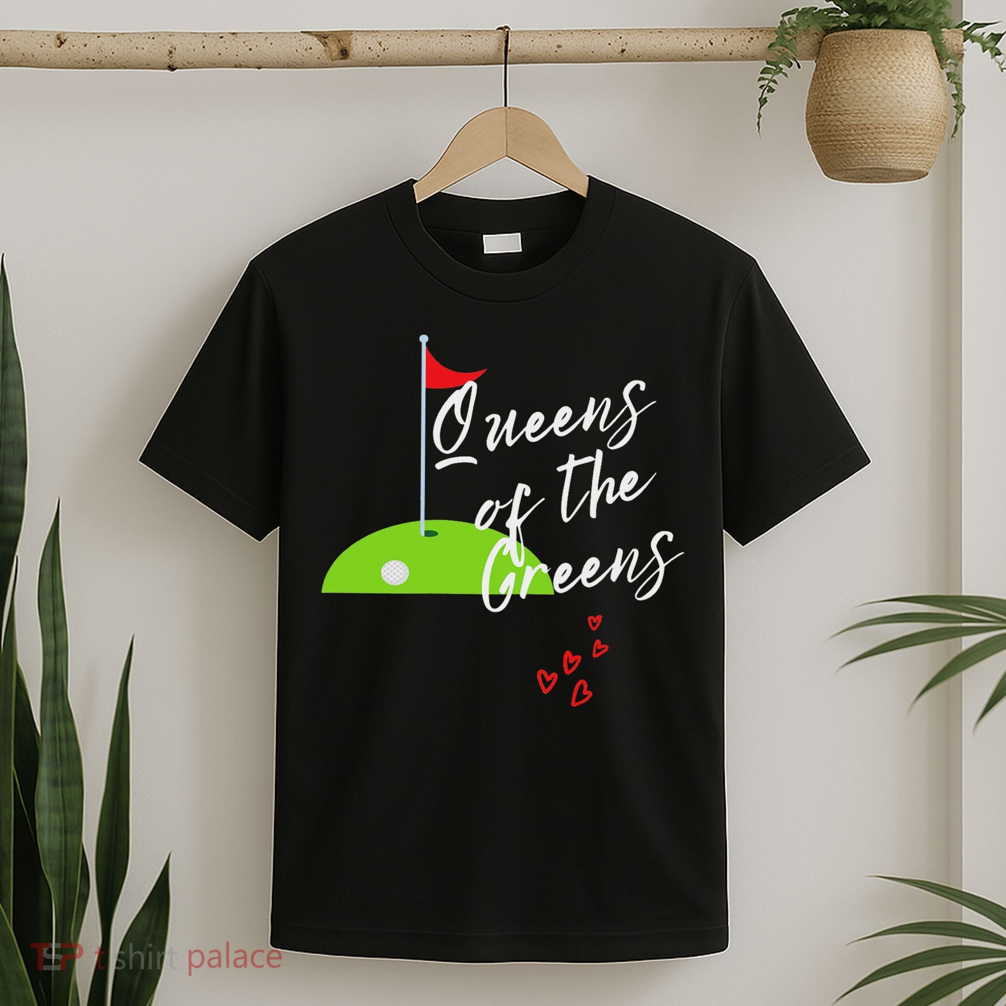 Funny Ladies Golf Greens Women Queens Love Golfing Leagues T-Shirt