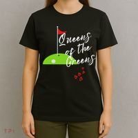Funny Ladies Golf Greens Women Queens Love Golfing Leagues T-Shirt thumb 4