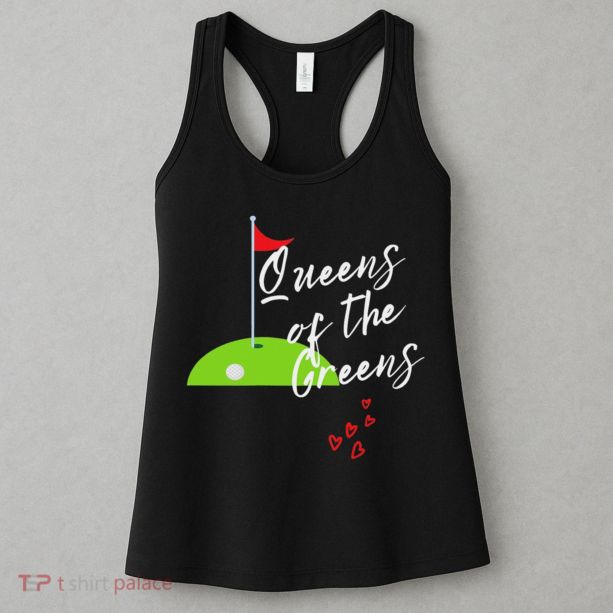 Funny Ladies Golf Greens Women Queens Love Golfing Leagues Women's Tank Top