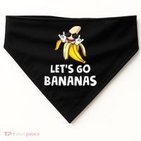 Fruit LetS Go Bananas Banana USA-Made Doggie Bandana thumb 0