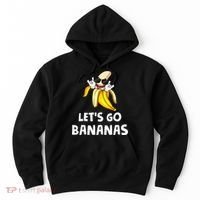 Fruit LetS Go Bananas Banana Hoodie thumb 0