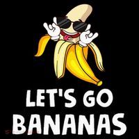 Fruit LetS Go Bananas Banana Sweatshirt thumb 3