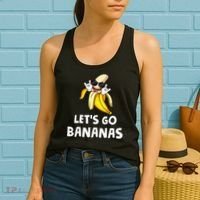 Fruit LetS Go Bananas Banana Women's Tank Top thumb 2