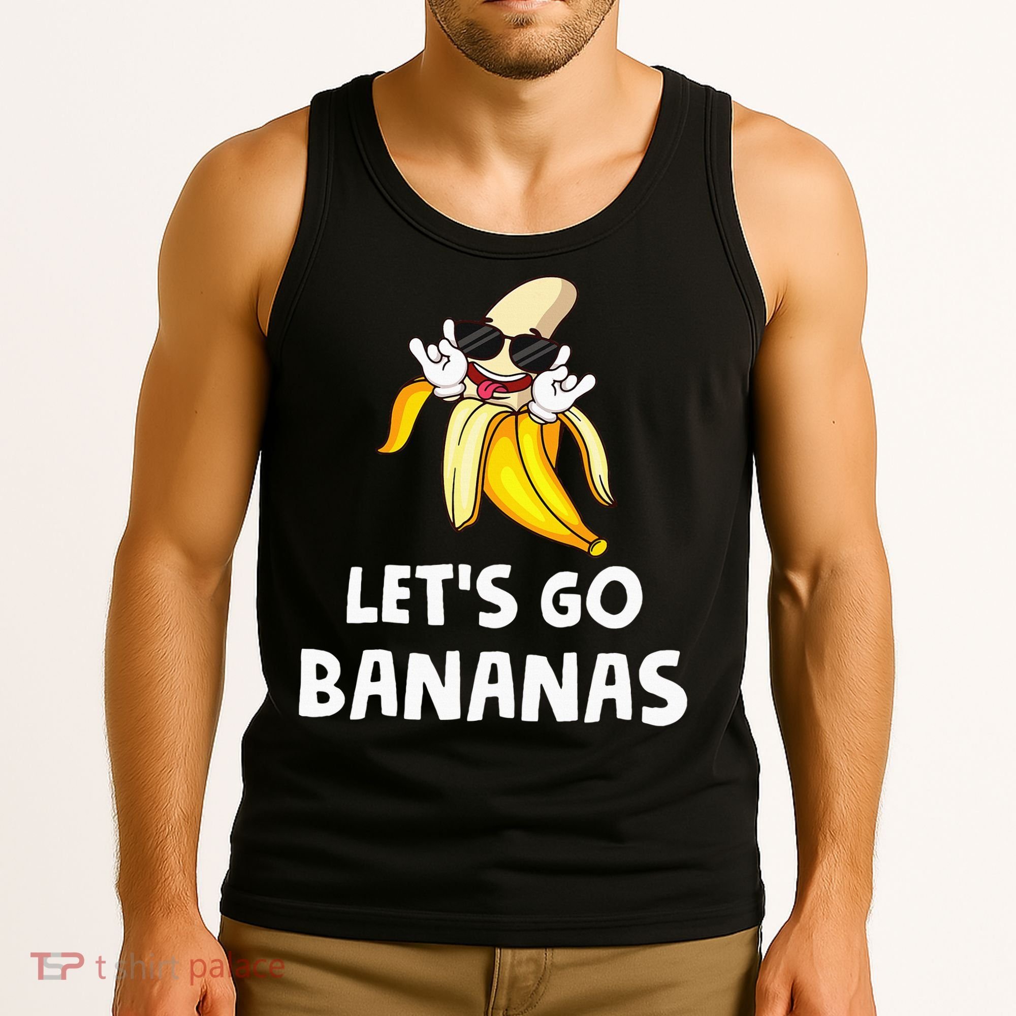 Fruit LetS Go Bananas Banana Tank Top