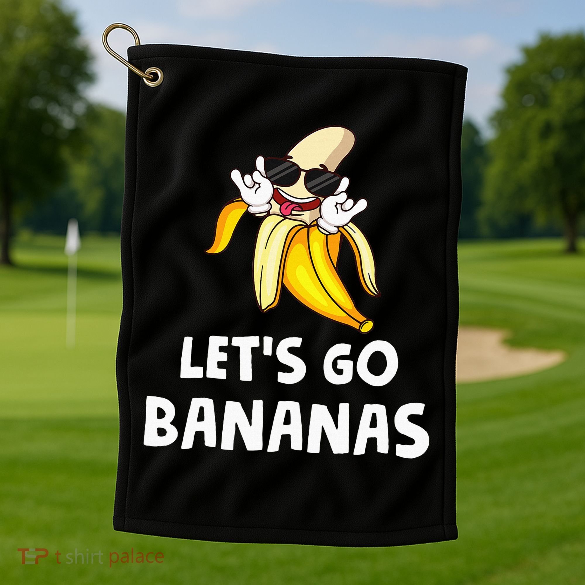 Fruit LetS Go Bananas Banana Golf Towel