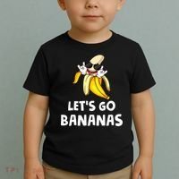Fruit LetS Go Bananas Banana Toddler T-Shirt thumb 2