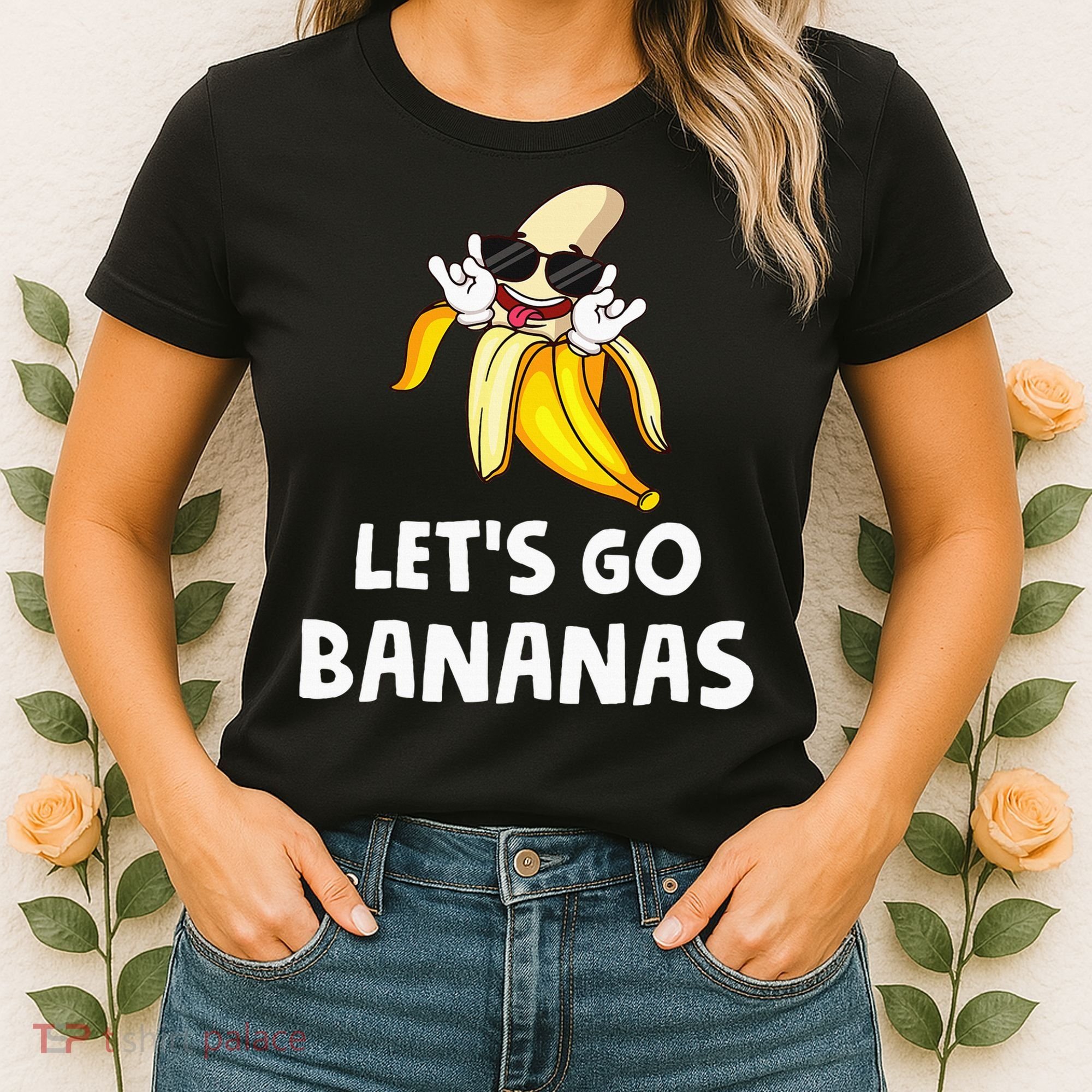 Fruit LetS Go Bananas Banana Women's T-Shirt