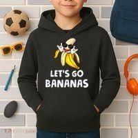 Fruit LetS Go Bananas Banana Kids Hoodie thumb 2