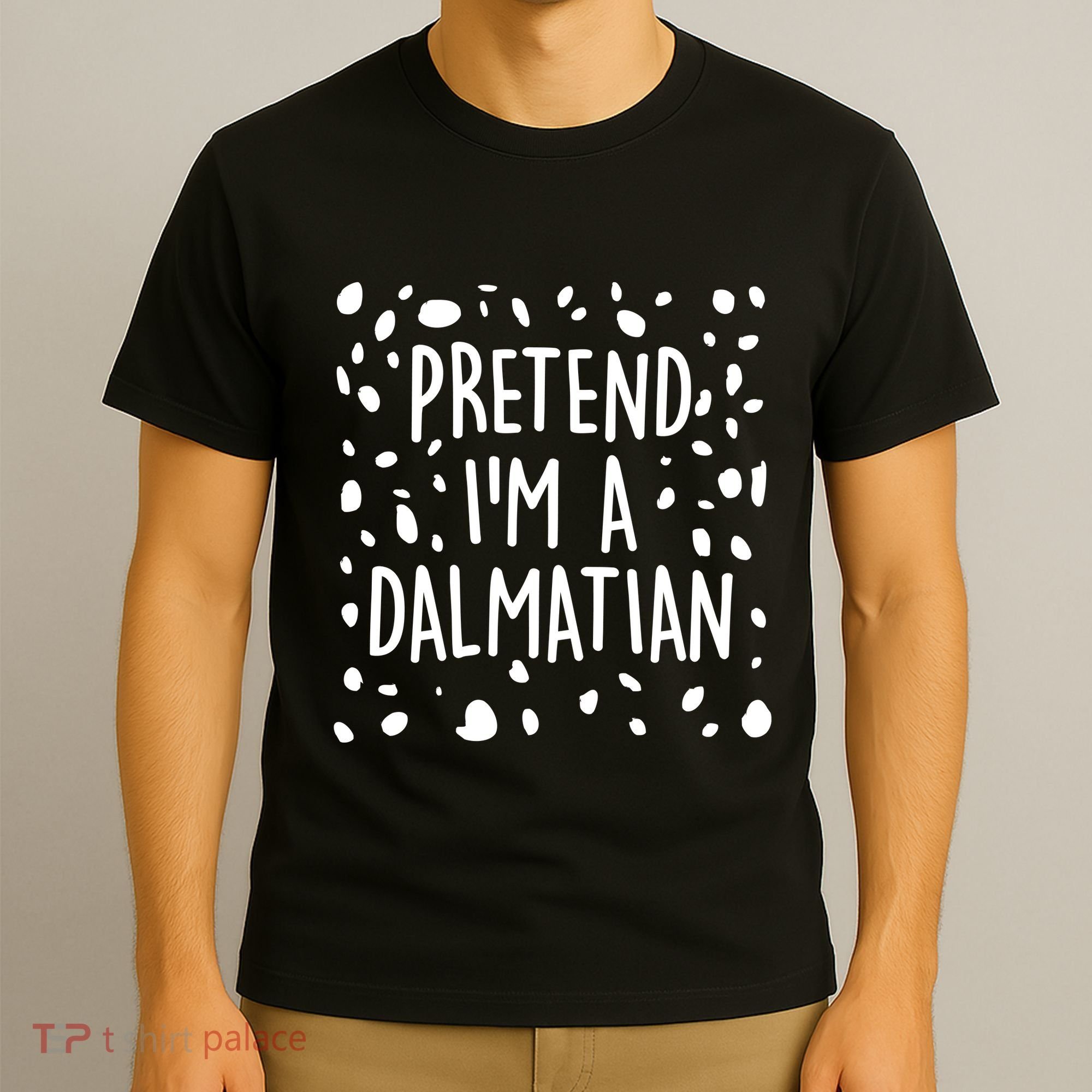 Funny Lazy Halloween Costume Pretend I'm A Dalmatian T-Shirt