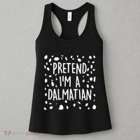 Funny Lazy Halloween Costume Pretend I'm A Dalmatian Women's Tank Top thumb 3