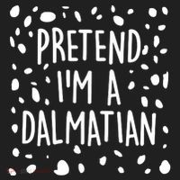 Funny Lazy Halloween Costume Pretend I'm A Dalmatian Hat thumb 2