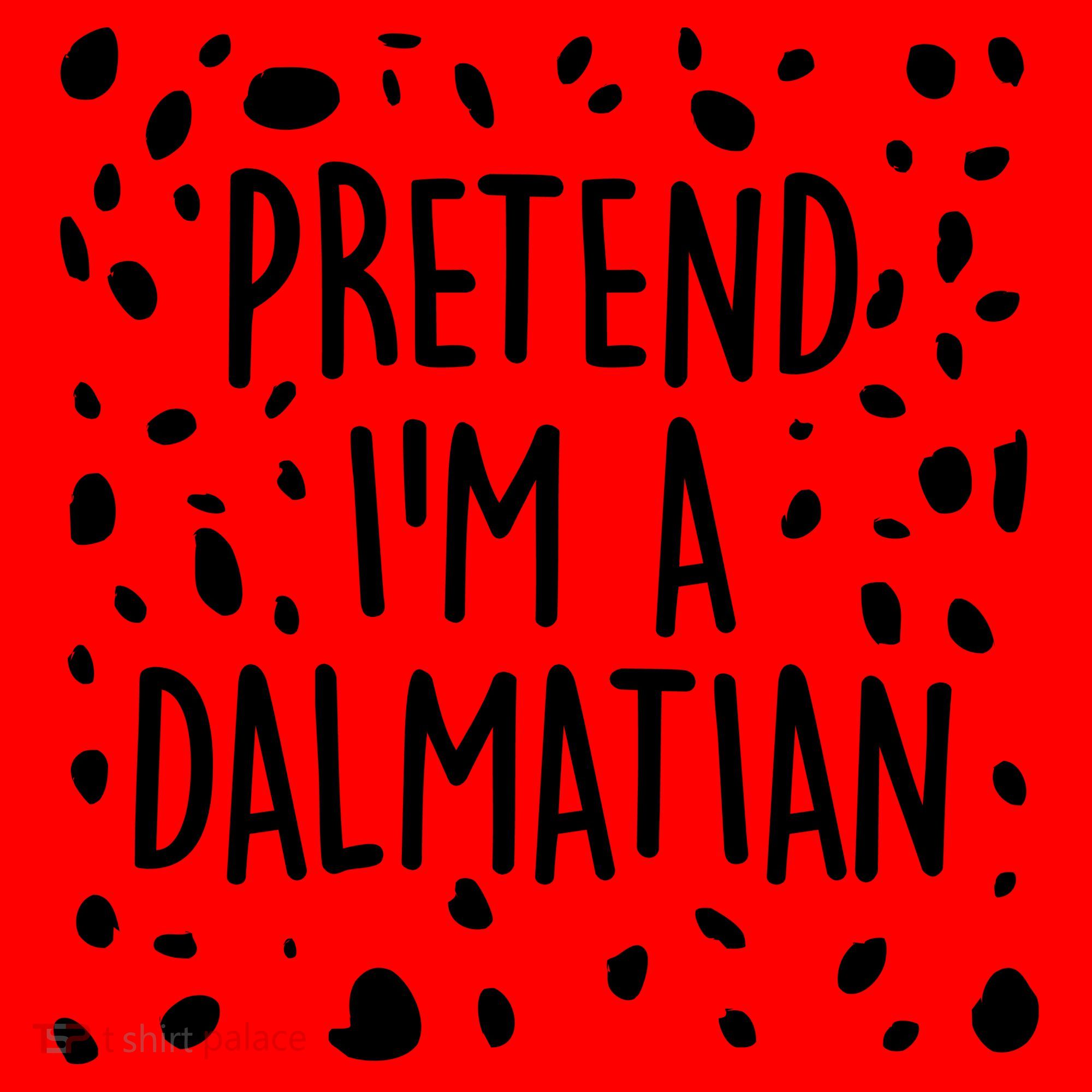 Funny Lazy Halloween Costume Pretend I'm A Dalmatian Santa Hat
