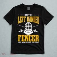Fencing Left Handed Fencer Sport Fence Foil Epee Sabre T-Shirt thumb 5