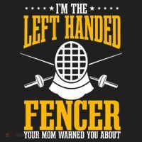 Fencing Left Handed Fencer Sport Fence Foil Epee Sabre Beanie thumb 2