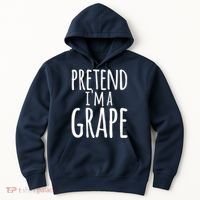 Funny Lazy Halloween Tee PRETEND I'M A GRAPE Costume Hoodie thumb 0